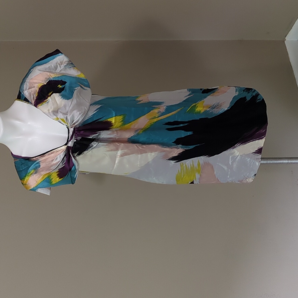 Ted Baker multicolored silk sheath dress size 2